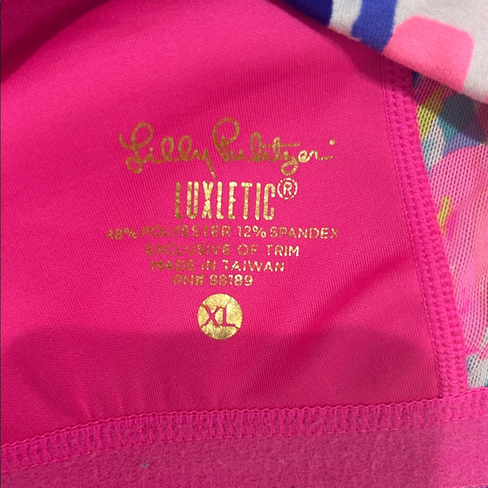 Lilly Pulitzer Pink Multi Floral Rochelle weekender Leggings Set - Picture 5 of 16